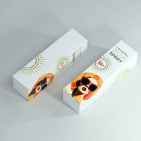 Boîte personnalisée en papier avec mousse magnétique pour cosmétiques, miroir intégré, pour gloss, rouge à lèvres, parfum, crème pour le visage, gaufrée, mat et laminée