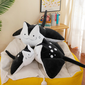 All'ingrosso peluche grandi <span class=keywords><strong>Manta</strong></span> Ray gatto peluche giocattoli di peluche farcito <span class=keywords><strong>animale</strong></span> decorazione per la casa per bambini regalo di compleanno nero <span class=keywords><strong>Manta</strong></span> Ray gatto bambola - Product Image 6