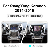 ZWNAV Pantalla de 7 Pulgadas para Ssangyong Actyon Korando 2014-2015, Reproductor de DVD para Auto con Navegación GPS Android 14, Radio con Bluetooth, Wifi 4G y Mapa