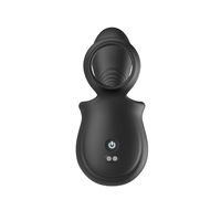 Stimulateur de point P à double vibration 9 modes contrôlé par application masculine Système portable avec anneau de pénis en silicone noir étanche IPX7