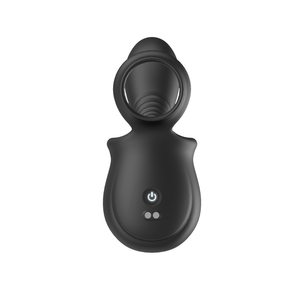 Мужское приложение, управляемое двойной вибрацией, 9 режимов, шары P-Spot Стимулятор IPX7 водонепроницаемый черный силиконовый пенис кольцо носимая система - Product Image 3