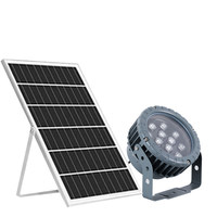 Lampe solaire de jardin IP65 étanche, éclairage paysager extérieur basse tension, design moderne et épuré pour cour