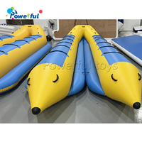 Tubes volants de plage Bateau banane gonflable Traîneau à eau remorquable 12 passagers