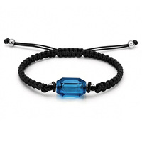 Bracelet urne funéraire en acrylique avec corde tressée, ouvrable pour urnes d'animaux de compagnie
