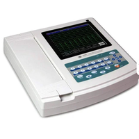 Appareil ECG portable 12 pistes avec écran tactile, impression thermique, batterie longue durée (jusqu'à 10 heures), Classe II, garantie 3 ans, CE