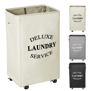 Large Capacity <strong>Laundry</strong> <strong>Basket</strong> <strong>with</strong> <strong>Wheels</strong> Customizable <strong>Laundry</strong> <strong>Baskets</strong> <strong>Laundry</strong> <strong>Basket</strong> - Product Image 1