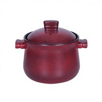 Pot en céramique avec couvercle en céramique, compatible induction, grande capacité, antiadhésif, passe au lave-vaisselle, design minimaliste pour soupes maison