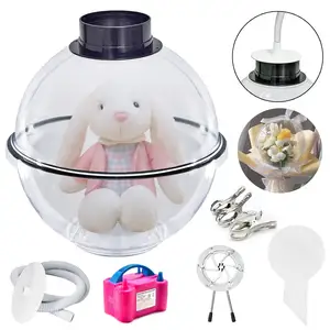 Máquina de relleno de globos de 35 CM, alicates expansores para envolver regalos, herramientas de relleno para muñecas de oso, Decoración de cumpleaños y boda