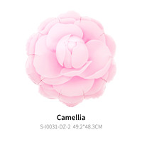 Ballons de fleurs de camélia et de rose élégants de conception originale personnalisés CYmylar pour la fête prénuptiale, le mariage, la Saint-Valentin
