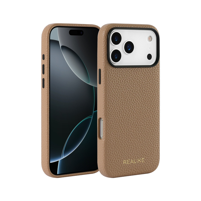 Luxury Litchi Grain Leather Case  Mobile Phone Cover for iPhone 17 15 16 15 Pro Max 16 15 Plus Shockproof  Slim Phone Back Cover