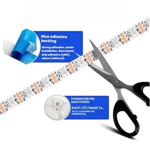 Tira de Luces LED RGB IC 2812B 2812 5V, Kit USB, <span class=keywords><strong>Color</strong></span> Completo, Mágico, Programable, Bluetooth, Control Remoto por Aplicación, Intermitente, Fondo de TV - Product Image 3