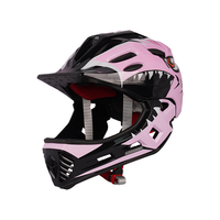Casque de vélo intégral pour enfants avec protège-menton, sangle réglable et détachable, matériau EPS/PC pour le cyclisme, le skateboard et le trottinette
