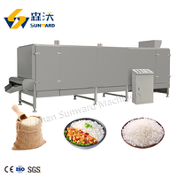 Extrudeuse de riz fortifié à double vis pour la fabrication de farine de riz naturel Ligne de production automatique de riz basmati artificiel
