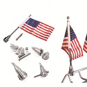 สินค้าใหม่ปี 2025 ขายส่ง ธงติดรถมอเตอร์ไซค์แบบติดด้านหลัง สีดำ สำหรับแคมเปญ ราคาถูก ประกอบง่าย รับทำตามสั่ง พร้อมธง - Product Image 3