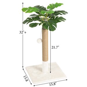 Juta Sisal Scratch Pole Tall Cat Scratching Post Natural Petdom Arbre a <span class=keywords><strong>Chat</strong></span> 32 ''sostenibile Cat Tower Tree Cat Climbing Frame - Product Image 5