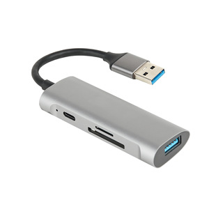 ฮับ Xinqiyi USB 3.0 แบบ Type C พร้อมช่องอ่านการ์ด SD TF และอะแดปเตอร์ USB-C สำหรับ MacBook - Product Image 4