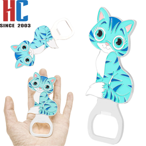 Ouvre-bouteille en forme de chat personnalisé en usine 20 ans Ouvre-bouteille de bière Ouvre-bouteille de dureté en alliage de zinc animal créatif - Product Image 3