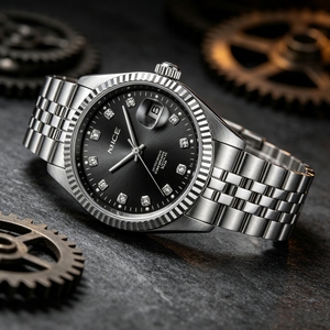 Reloj mecánico automático de estilo clásico con logotipo personalizado OEM, de lujo para hombre, 40 mm, de acero inoxidable de alta calidad, Miyota. - Product Image 2