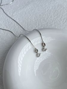 Collar con colgante de plata de ley S925 para cadena de serpiente, diseño cristiano de estilo bonito chapado en rodio, simple, versátil, exquisito - Product Image 5