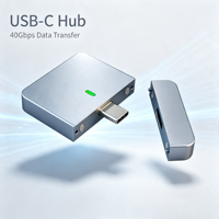 Boîtier SSD ITGZ M.2 2230 à insertion directe, fermeture magnétique, boîtier externe en aluminium USB C pour téléphone et PC
