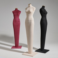 Mannequin de vitrine en daim pour robe de mariée, modèle de présentation de vêtements pour femme, accessoires de vitrine