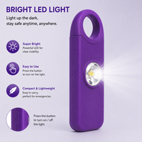 Dispositif d'alarme SOS pour personnes âgées avec fonction d'appel Bluetooth, alarme de sécurité personnelle rechargeable avec lumière LED