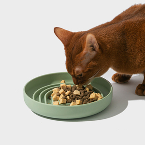 Durable Anti-Gulping Modern Solid Dog <b>Slow</b> <b>Feeder</b> Bowl Non-Toxic Automatic Silicone Bowls Eco-Friendly Waterproof - Product Image 2