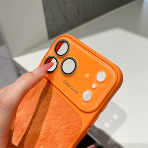 Funda de Teléfono con Diseño de Concha Marina y Cristal de Cámara Original para iPhone 17 16 15 14 Pro Max, Marco de Lente con Textura de Mármol Iridiscente - Product Image 5