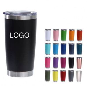 Mug de voyage isotherme à double paroi en acier inoxydable avec logo personnalisé, revêtement poudré, pour café, cadeau promotionnel, avec boîte cadeau - Product Image 1