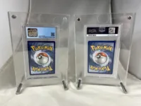 Barre d'or graduée en acrylique Gengar Card Cadre d'affichage vertical Étui rigide aveugle ETB Protecteur de carte à collectionner Coffret cadeau Game Boy