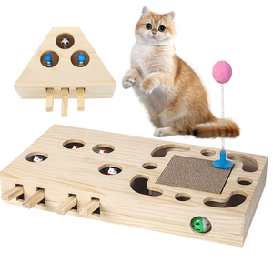 Juguete interactivo para gatos, palo de juguete para mascotas, diseño oculto, whack-a-mole, venta al por mayor - Product Image 1