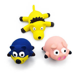 Özel gıcırtılı köpek oyuncaklar çiğneme dayanıklı diş çıkarma lateks kauçuk yumuşak interaktif Fetch komik yüz ile köpek topları oyna - Product Image 1