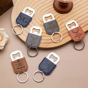 Llavero Abridor de Botellas de Acero Inoxidable con Logotipo Personalizado Grabado, Regalo Vintage Duradero y Portátil para Novio, Papá, Hombres - Product Image 2