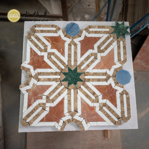 Mosaicos de Mármol Rosso <span class=keywords><strong>Alicante</strong></span> y Azul Macaubas de Alta Calidad para Diseño de Interiores, Revestimiento de Paredes, Baños, Hoteles y Villas - Product Image 6