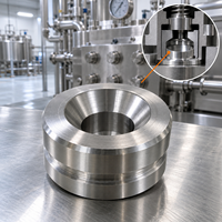 Siège de vanne homogénéisatrice OEM CNC en acier inoxydable 316L pour équipement laitier
