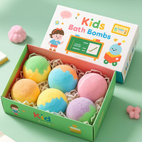 Lot de 12 bombes de bain arc-en-ciel, boules effervescentes aux huiles essentielles colorées, coffret cadeau de bain doux pour enfants et adultes