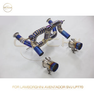 Ouchi ไทเทเนียมประสิทธิภาพไอเสียสําหรับ Lamborghini Aventador SVJ <span class=keywords><strong>LP770</strong></span> catback ไอเสียไทเทเนียมเคล็ดลับ - Product Image 2