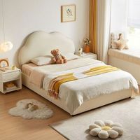 Ensemble de mobilier de chambre d'hôtel moderne de luxe 2026, ensemble de chambre à coucher moderne, ensemble de lit en cuir pour enfants