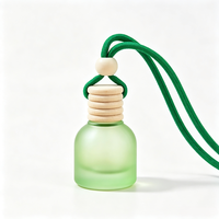 Flacon diffuseur de parfum pour voiture 10 ml en verre vide avec bouchon à vis en bois – Bouteille de parfum d'ambiance pour voiture