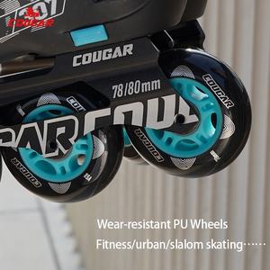 Roues de patins urbains d'usine 74 <span class=keywords><strong>76</strong></span> 78 80mm roues de patinage à roues alignées Slalom 307 85A roues PU - Product Image 5