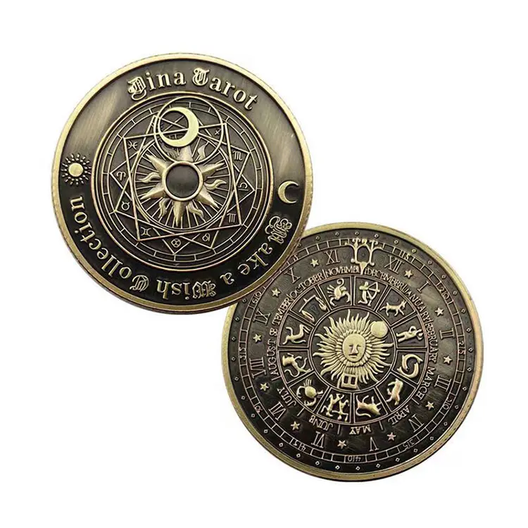 Coin Maker Wholesale Cheap Prices Custom 3D Metal Plated Antique Old Collectible Coin For Commemorate