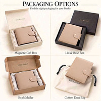 Agenda A6 de luxe en cuir gaufré Hongbo, classeur budgétaire à anneaux, portefeuille à anneaux pour femme, best-seller
