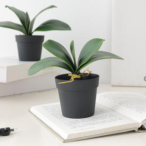 Nueva Planta Artificial de Alta Gama, Hoja de Phalaenopsis de Goma Suave, Planta Verde de Simulación, Goma Suave para Jardinería, Arreglo Floral de Bonsái - Product Image 2