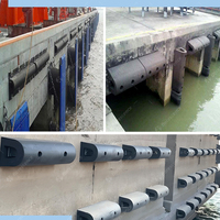 Pare-battages en caoutchouc de type D solides de haute qualité, norme ISO, 150x150mm, pour la sécurité des quais et des pontons des navires commerciaux