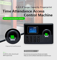 EBKN Enregistreur de temps biométrique par empreinte digitale, machine de pointage Wi-Fi avec suivi des heures de présence et de départ des employés