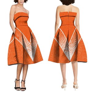 Ingrosso abito da <span class=keywords><strong>donna</strong></span> senza maniche senza spalline al ginocchio - Product Image 1