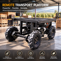 Véhicule utilitaire agricole tout-terrain télécommandé robuste avec moteur et boîte de vitesses multifonctionnels