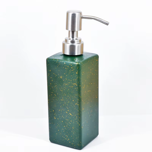 ขวดแชมพูทรงเหลี่ยมแบบเซรามิกเลียนแบบ ขวดสบู่เหลวและครีมนวดผมสำหรับเครื่องสำอางและ<span class=keywords><strong>โลชั่น</strong></span> - Product Image 1