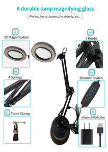 Kính Lúp Kèm Đèn <span class=keywords><strong>Led</strong></span> 3X/5X/8X/10X/15X/20X Đèn Kính Lúp <span class=keywords><strong>LED</strong></span> Rảnh Tay Có Đèn - Product Image 6