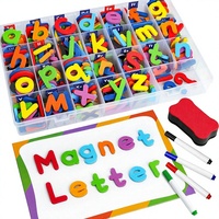 Kit de lettres de l'alphabet en résine colorée, tableau durable et imperméable, jouet éducatif pour les tout-petits d'âge préscolaire, apprentissage de l'orthographe et des formes